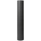 Outsunny Garden Privacy Screen Fence, 2 Pack – 1m x 5m Waterproof Windbreak, Dark Grey