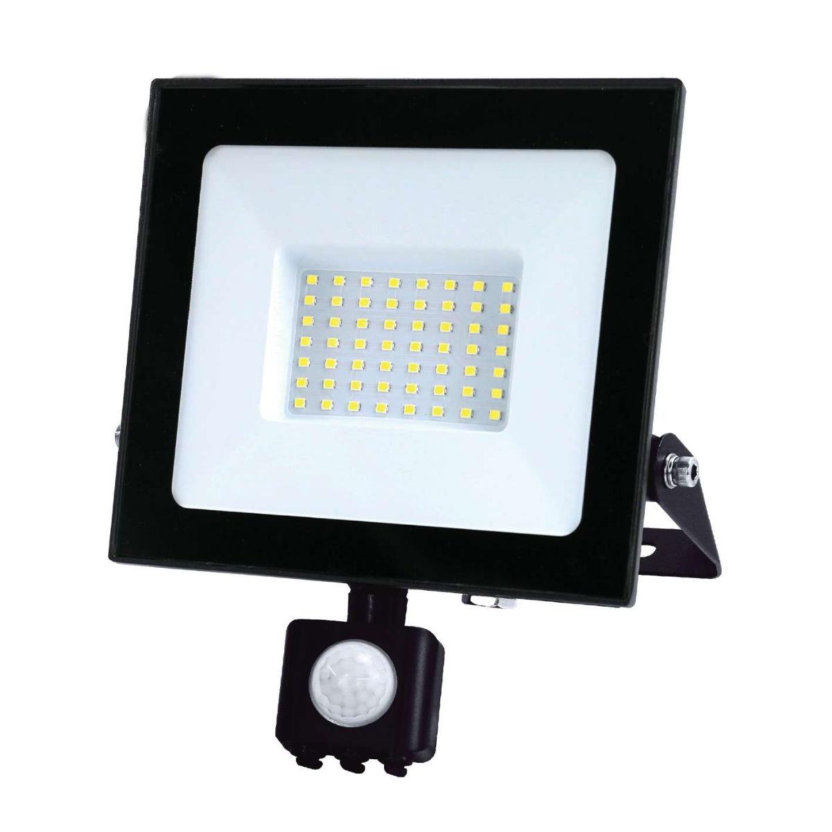 Eveready 50W LED PIR Floodlight – 5,000 Lumen, 4,000K Cool White Security Light with Quick Fix Bracket