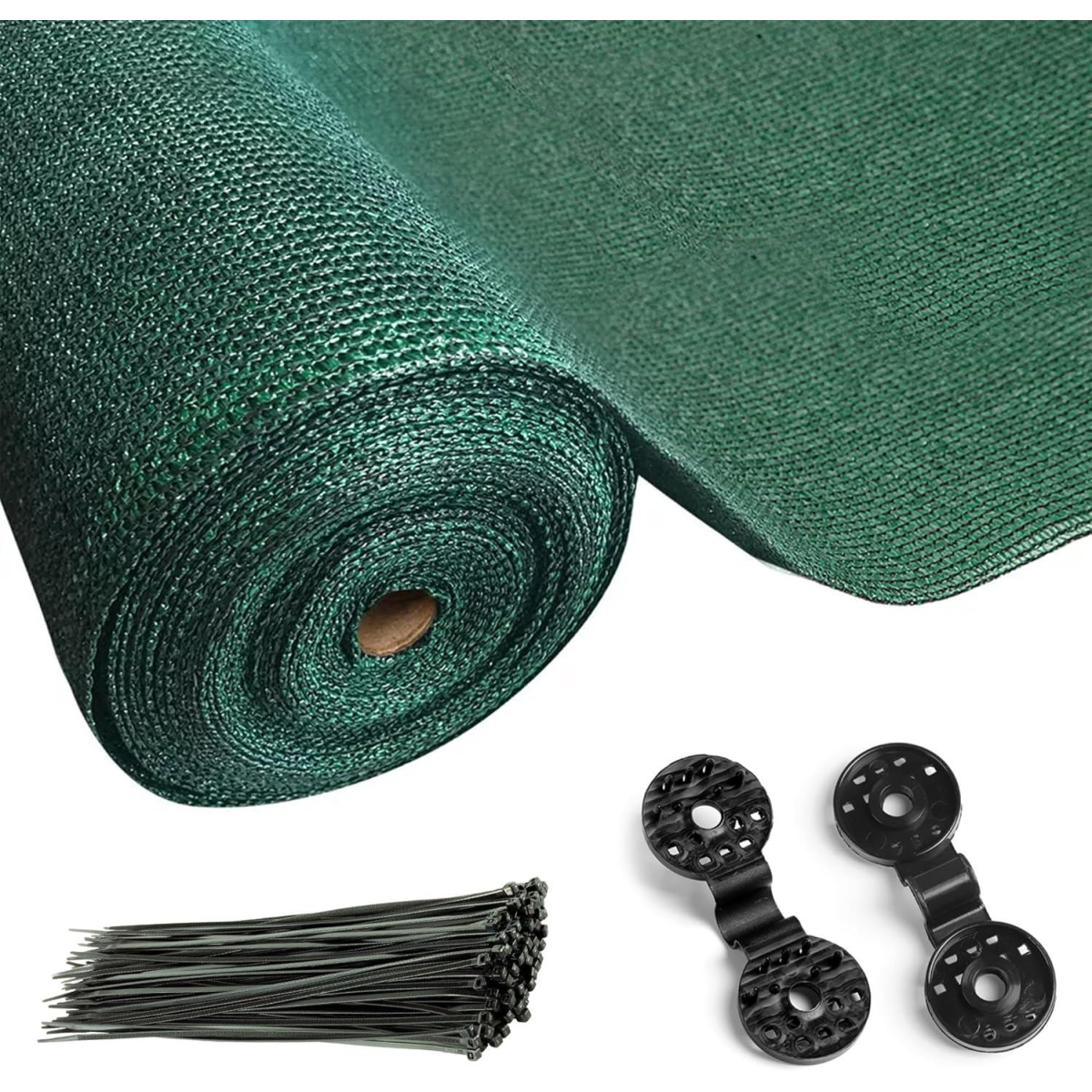 Green Fabric Fence 90gsm, 1m x 10m – UV-Resistant HDPE Privacy and Windbreak Screen