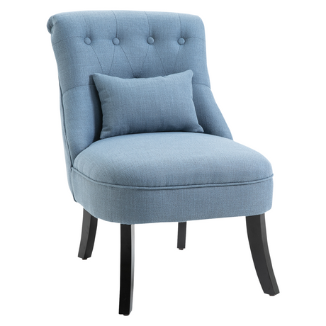 HOMCOM retro scroll-back accent chair
