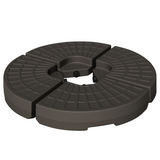 4-Piece Cantilever Offset Umbrella Base Set, Water & Sand Fillable HDPE – Connecting Parasol Stand