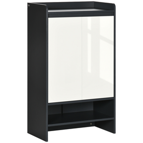Modern gloss and matte hallway shoe cupboard