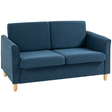 HOMCOM blue linen 2 seater loveseat