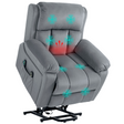 HOMCOM grey riser recliner lift chair