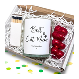 Aye Do Gifts Best Cat Mum Candle Gift Set with Chocolates & Vanilla Candle – Keepsake Gift for Cat Lovers