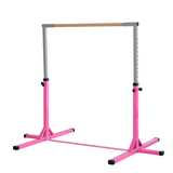 HOMCOM Adjustable Kids Gymnastics Horizontal Bar, 92-150cm – Steel Frame Home Gym Training Bar