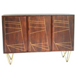 Large sideboard with dark gold inlay