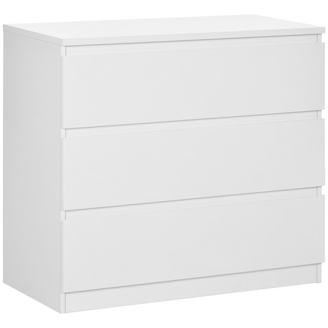 White 3-drawer chest