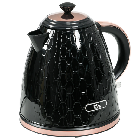 HOMCOM black 1.7L fast boil kettle