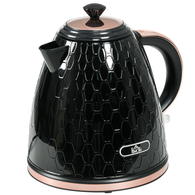 HOMCOM black 1.7L fast boil kettle