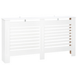 White slatted radiator cover