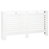 White slatted radiator cover