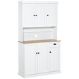 HOMCOM kitchen cupboard and microwave stand