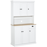 HOMCOM kitchen cupboard and microwave stand