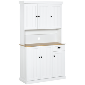 HOMCOM kitchen cupboard and microwave stand