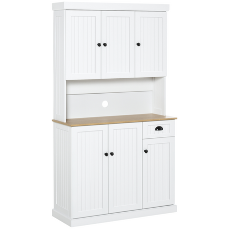 HOMCOM kitchen cupboard and microwave stand