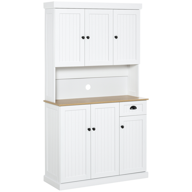 HOMCOM kitchen cupboard and microwave stand