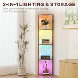 5-Tier Shelf RGB Floor Lamp with Remote