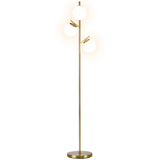 Gold 3-light tree floor lamp