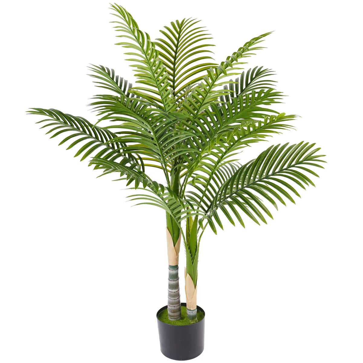 HOMCOM Artificial Palm Tree with 14 PEVA Leaves