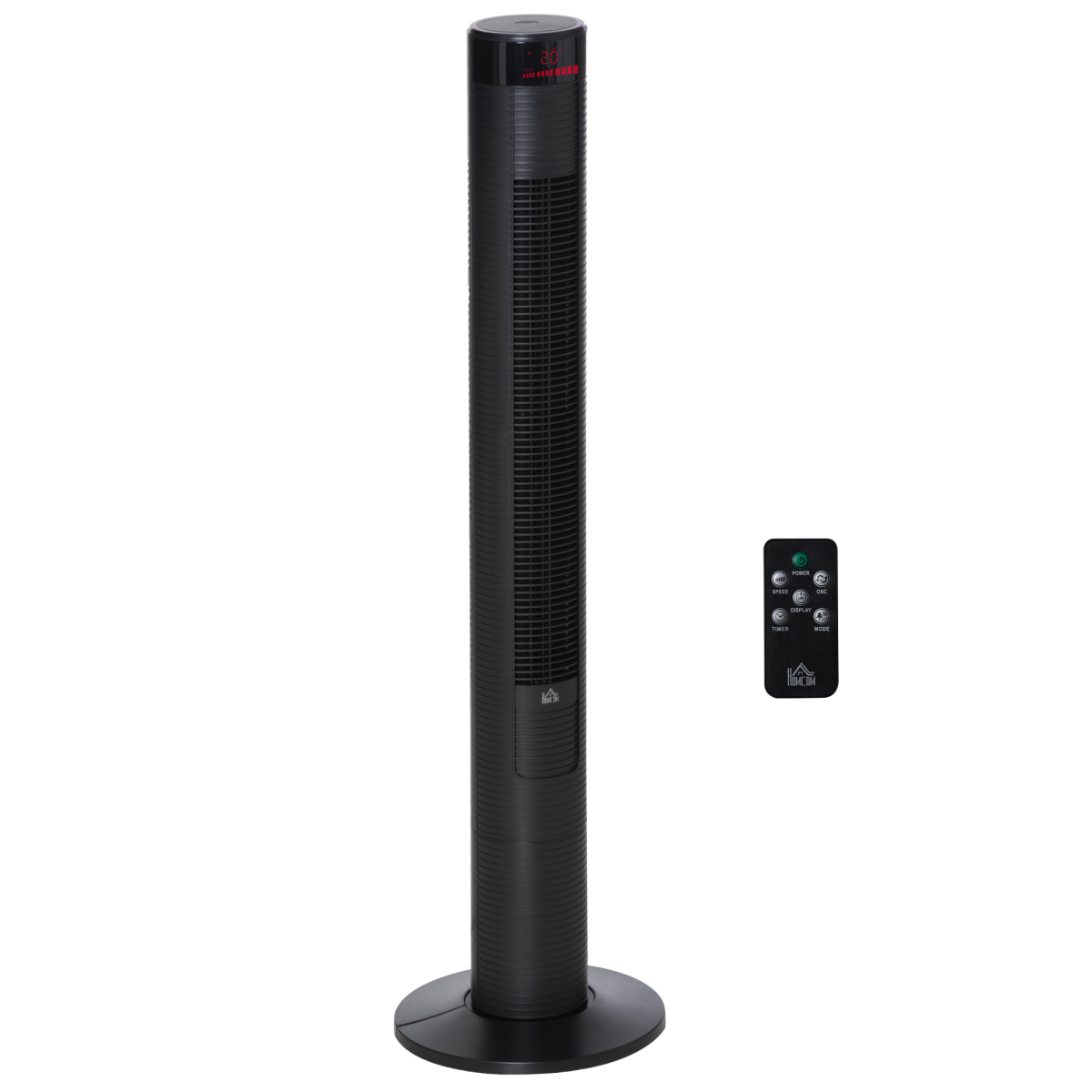 Black 3-speed tower fan