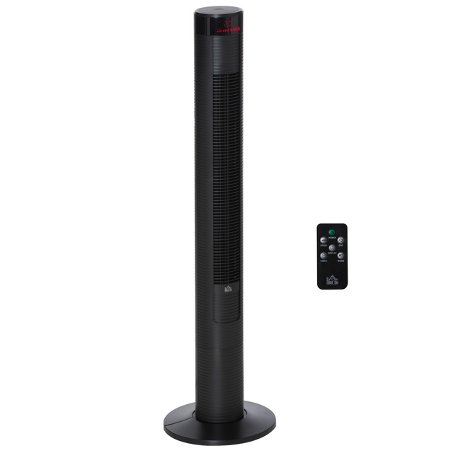 Black 3-speed tower fan