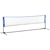 SPORTNOW 4m Badminton Net, Adjustable 107–155cm Height – Sports Net for Tennis, Pickleball & Volleyball, Blue