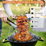 Stainless Steel Vertical Al Pastor Skewer for Grill, Oven & Smoker – Food-Grade Upright Kebab Stand with Drip Base