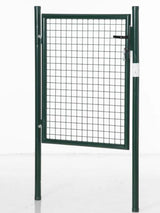 HOMCOM Green Steel Garden Gate with Lock and 3 Keys, 97 x 150 cm – Secure Fence Gate with Handle
