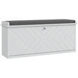 HOMCOM white flip drawer shoe bench