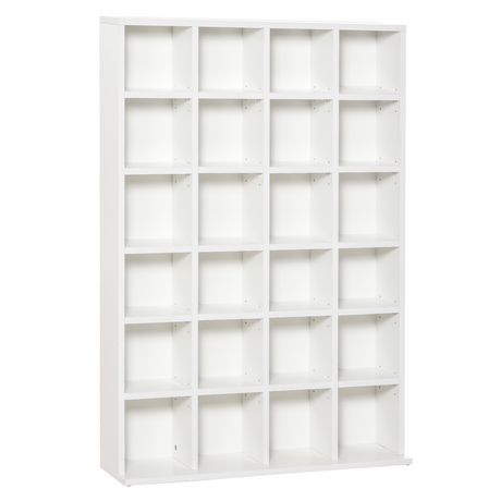 6-tier wooden DVD CD storage shelf