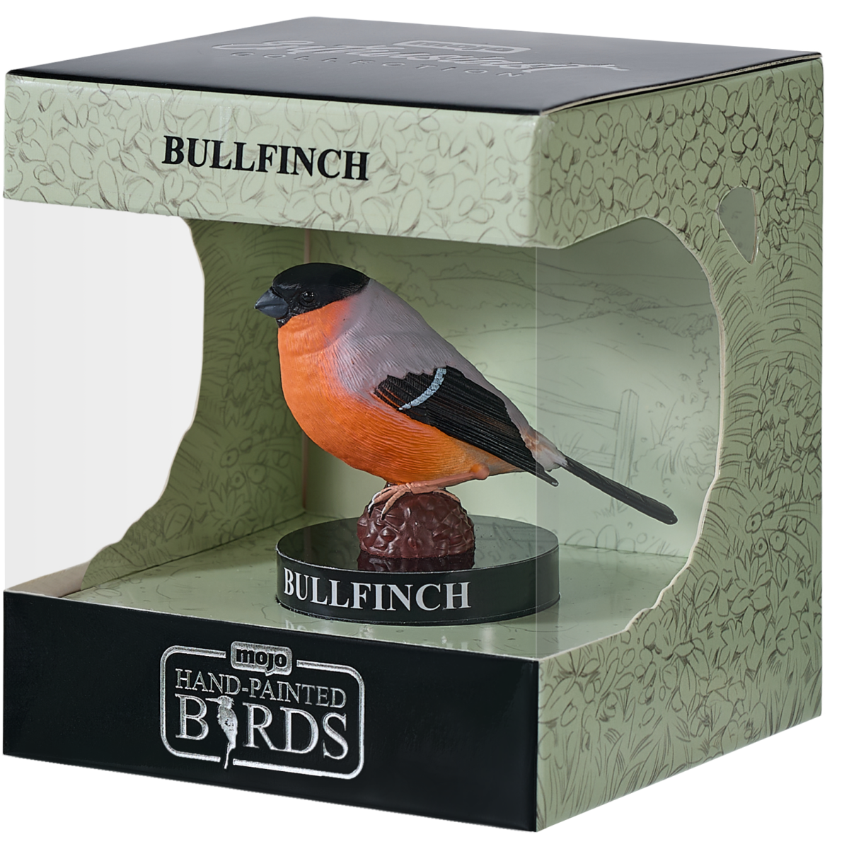 Mojo European Bullfinch Figurine – Hand-Painted Realistic Bird Model, Enthusiast Collection
