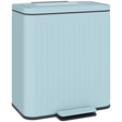 HOMCOM light green 2 x 20L double pedal bin