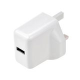 WYEFLUX 10.5W USB-A Power Adapter with 2.1A Output – Wide Voltage Mains Charger, White