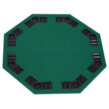 HOMCOM Foldable Poker Table Top for 8 Players, 1.2m with Chip Trays – Blackjack Topper with Carry Bag