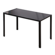 Glass top 4-seater dining table