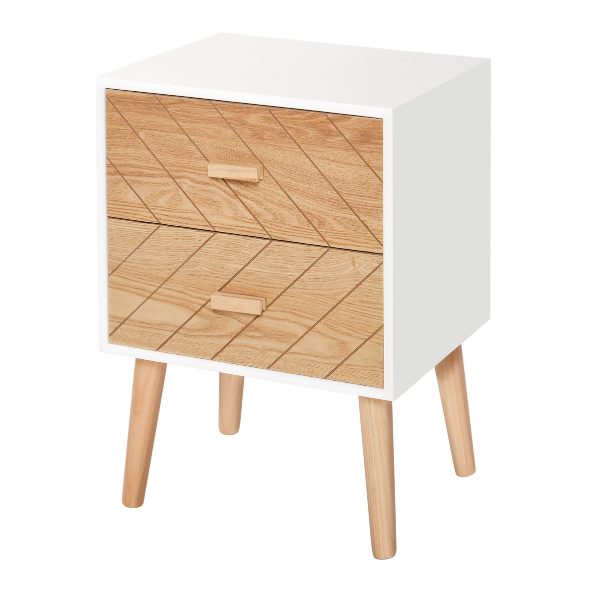 Nordic 2-drawer bedside table
