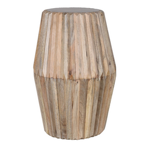 Hudson carved mango wood side table