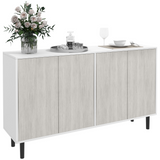 HOMCOM white 2 cupboard sideboard
