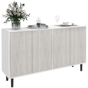 HOMCOM white 2 cupboard sideboard