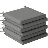 Outsunny Set of 6 Outdoor Seat Cushions with Machine Washable Cover