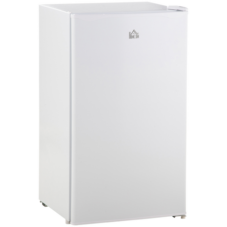 White 91L under counter fridge