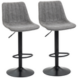 Grey retro tub bar stools