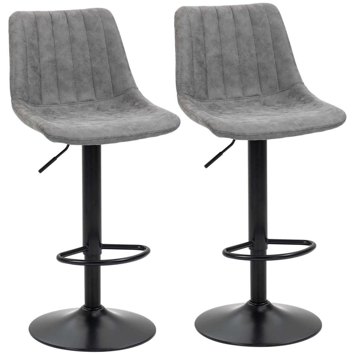 Grey retro tub bar stools