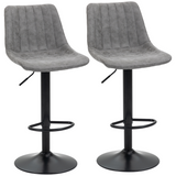 Grey retro tub bar stools