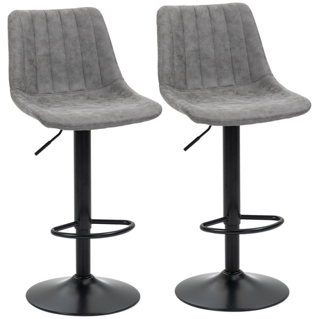 Grey retro tub bar stools