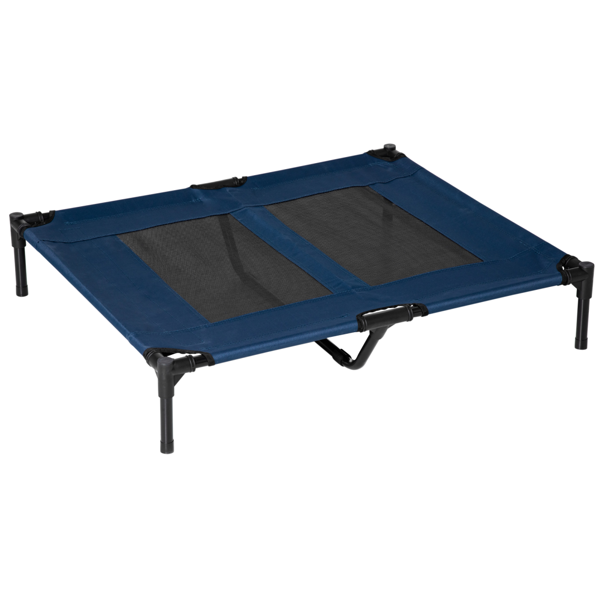 Pawhut Raised Pet Bed with Waterproof Oxford Fabric & Anti-Slip Mat – Portable Dog Cat Camping Cot