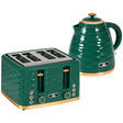 HOMCOM green pebbled kettle and toaster