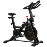 SPORTNOW Exercise Bike with Smart App, 0-100% Magnetic Resistance & Adjustable Seat – Indoor Stationary Bike