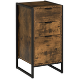 Industrial 3-drawer storage chest